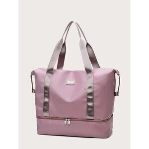 NEW SHEIN BEICHAD Zipper Around Travel Bag Color Dusty Pink‎